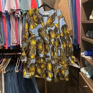 Stine Goya Gold Brocade Dress